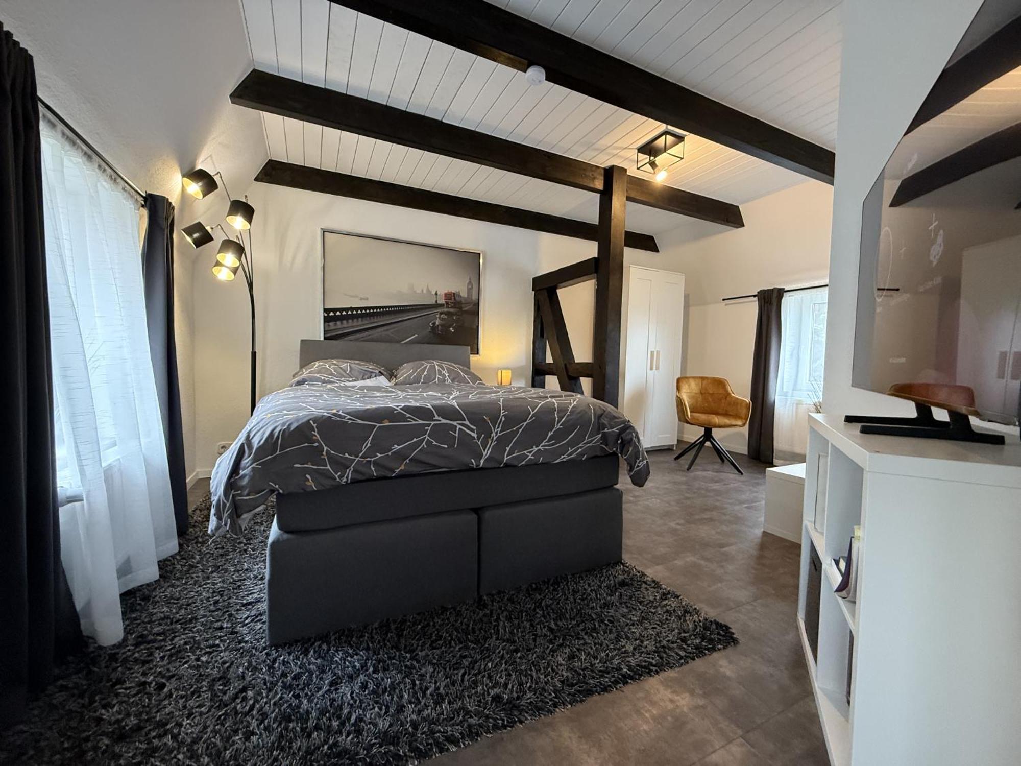 Fachwerkhaus mit 2 getrennten Schlafzimmern, Wohnzimmer und Küche Bückeburg Exterior foto